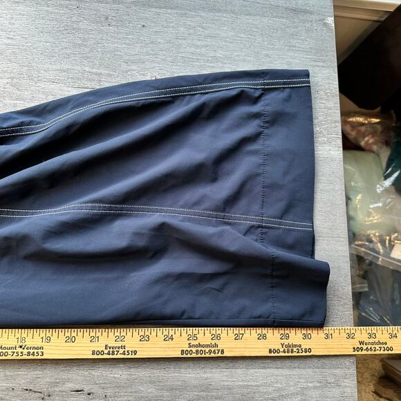 Athleta Chelsea Utility Wide Leg Pant Blue Cargo 14 Athletic - Picture 13 of 15